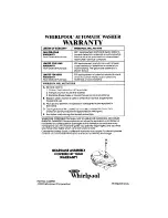 Предварительный просмотр 20 страницы Whirlpool LA6055XS Use & Care Manual