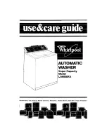 Предварительный просмотр 1 страницы Whirlpool LA6058XS Use & Care Manual