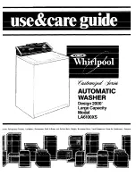 Предварительный просмотр 1 страницы Whirlpool LA6100XS Use & Care Manual