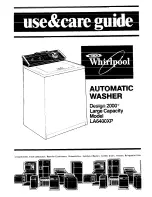 Whirlpool LA6400XP Use & Care Manual предпросмотр