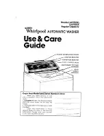 Whirlpool LA6700XK Use & Care Manual preview