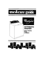 Предварительный просмотр 1 страницы Whirlpool LA7800XS Use And Care Manual