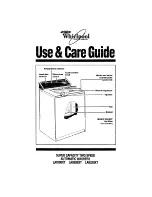 Предварительный просмотр 1 страницы Whirlpool LA9100XT Use & Care Manual