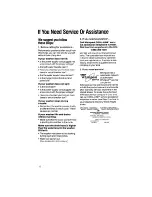 Preview for 12 page of Whirlpool LA9100XT Use & Care Manual