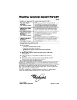 Предварительный просмотр 20 страницы Whirlpool LA9800XT Use And Care Manual