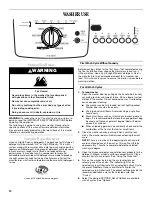 Предварительный просмотр 12 страницы Whirlpool LAB0050PQ Use And Care Manual