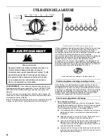 Предварительный просмотр 36 страницы Whirlpool LAB0050PQ Use And Care Manual