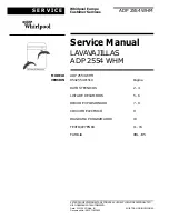 Whirlpool LAVAVAJILLAS ADP 2554 WHM Service Manual предпросмотр