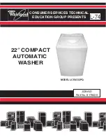 Whirlpool LCE4332PQ - 22" Washer w/2.1 cu. Ft. Capacity User Manual предпросмотр