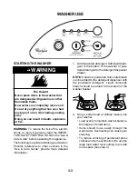 Предварительный просмотр 25 страницы Whirlpool LCE4332PQ - 22" Washer w/2.1 cu. Ft. Capacity User Manual