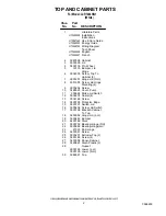 Предварительный просмотр 2 страницы Whirlpool LCR7244HQ1 Parts Manual