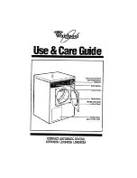 Whirlpool LDR3422A Use And Care Manual предпросмотр