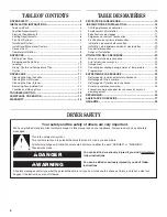 Preview for 2 page of Whirlpool LDR3822 Use And Care Manual