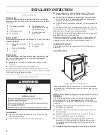 Preview for 4 page of Whirlpool LDR3822 Use And Care Manual