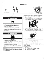 Preview for 9 page of Whirlpool LDR3822 Use And Care Manual