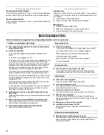 Preview for 12 page of Whirlpool LDR3822 Use And Care Manual