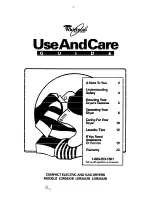 Preview for 1 page of Whirlpool LDR3822B Use And Care Manual