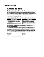 Preview for 2 page of Whirlpool LDR3822B Use And Care Manual