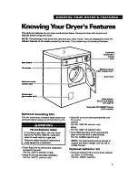 Preview for 5 page of Whirlpool LDR3822B Use And Care Manual