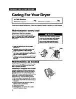 Preview for 10 page of Whirlpool LDR3822B Use And Care Manual