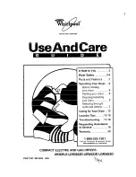 Whirlpool LDR3822D Use And Care Manual preview
