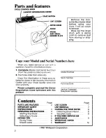 Preview for 2 page of Whirlpool LE3000XS Use And Care Manual