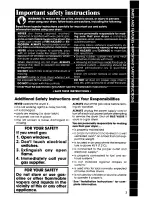 Preview for 3 page of Whirlpool LE3000XS Use And Care Manual