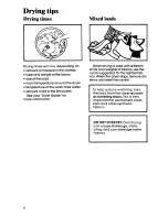 Preview for 6 page of Whirlpool LE3000XS Use And Care Manual