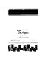 Preview for 12 page of Whirlpool LE3005XP Use & Care Manual