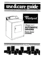 Предварительный просмотр 1 страницы Whirlpool LE3300XS Use & Care Manual