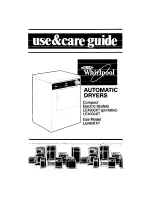 Предварительный просмотр 1 страницы Whirlpool LE4900XT Use And Care Manual