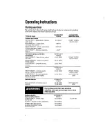 Preview for 4 page of Whirlpool LE5320XT Use And Care Manual