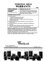 Preview for 12 page of Whirlpool LE5600XS Use & Care Manual