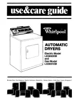 Whirlpool LE5650XKW0 Use & Care Manual preview