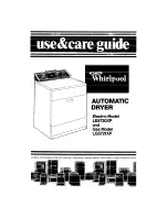 Preview for 1 page of Whirlpool LE5720XP Use And Care Manual