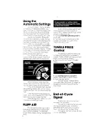 Preview for 6 page of Whirlpool LE5800XK Use & Care Manual