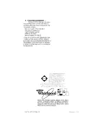 Preview for 8 page of Whirlpool LE5800XK Use & Care Manual