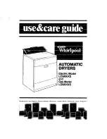 Preview for 1 page of Whirlpool LE5800XS Use & Care Manual