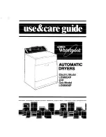 Preview for 1 page of Whirlpool LE5805XP Use And Care Manual