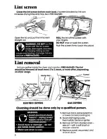 Preview for 8 page of Whirlpool LE6055XS Use & Care Manual