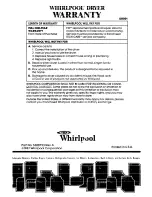 Preview for 12 page of Whirlpool LE6055XS Use & Care Manual