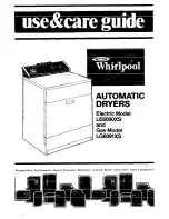 Preview for 1 page of Whirlpool LE6090XS Use & Care Manual