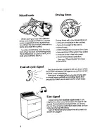 Preview for 8 page of Whirlpool LE6090XS Use & Care Manual