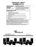 Preview for 12 page of Whirlpool LE6090XS Use & Care Manual