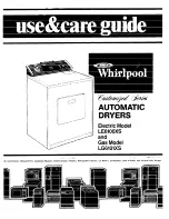 Whirlpool LE6100XS Use & Care Manual preview