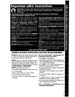 Preview for 3 page of Whirlpool LE6400XS Use & Care Manual