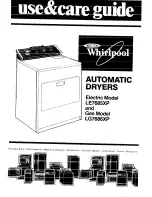 Whirlpool LE7685XP Use & Care Manual preview