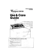 Preview for 1 page of Whirlpool LE7800XK Use And Care Manual