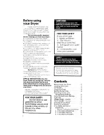 Preview for 2 page of Whirlpool LE7800XK Use And Care Manual