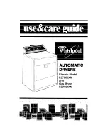 Preview for 1 page of Whirlpool LE7800XM Use & Care Manual